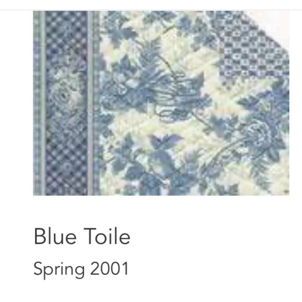 Vintage Vera Bradley Placemats in BLUE TOILE NEW/EUC RARE HTF. SIX!! - Picture 6 of 6